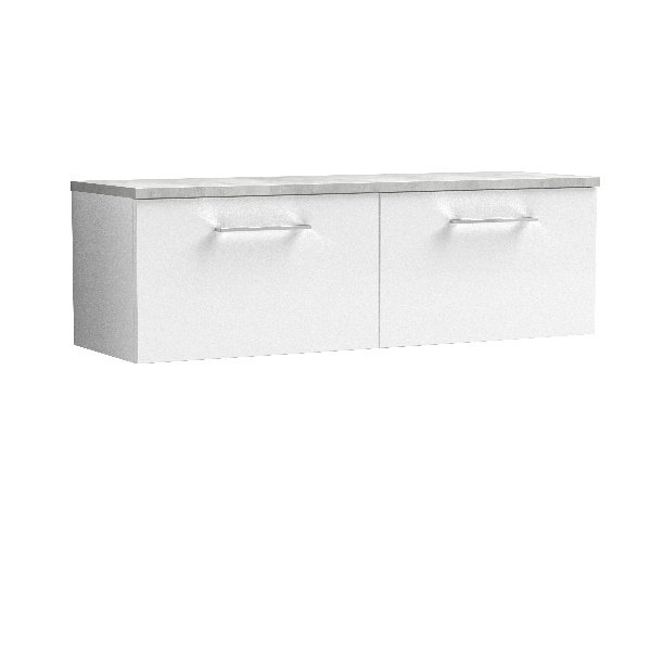 1200mm Wall Hung 2-Drawer Vanity & Laminate Worktop