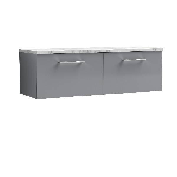 1200mm Wall Hung 2-Drawer Vanity & Laminate Worktop