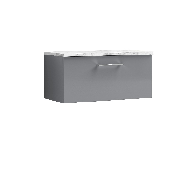 800mm Wall Hung 1-Drawer Vanity & Laminate Worktop