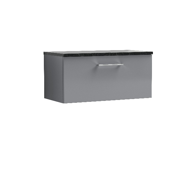 800mm Wall Hung 1 Drawer Vanity & Laminate Top