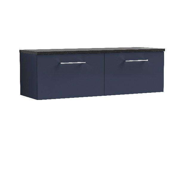 1200mm Wall Hung 2-Drawer Vanity & Laminate Worktop