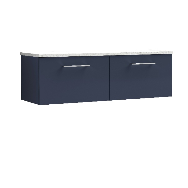 1200mm Wall Hung 2-Drawer Vanity & Laminate Worktop