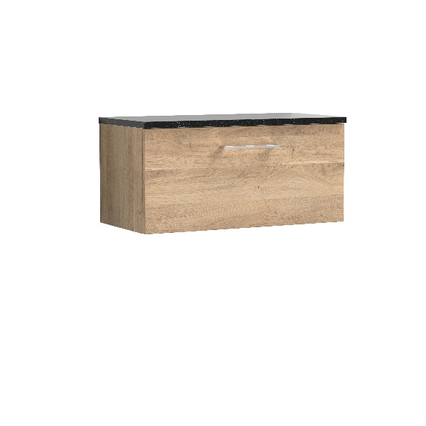 800mm Wall Hung 1-Drawer Vanity & Laminate Worktop