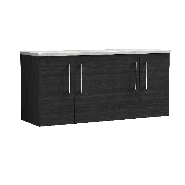 1200mm Wall Hung 4-Door Vanity & Laminate Worktop