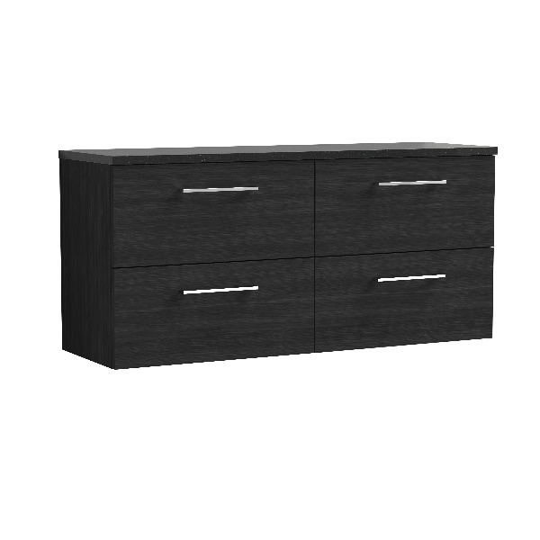 1200mm Wall Hung 4-Drawer Vanity & Laminate Worktop