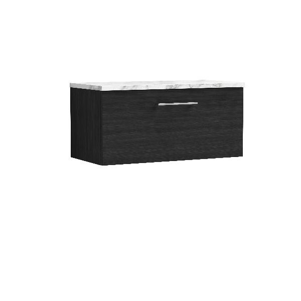 800mm Wall Hung 1-Drawer Vanity & Laminate Worktop