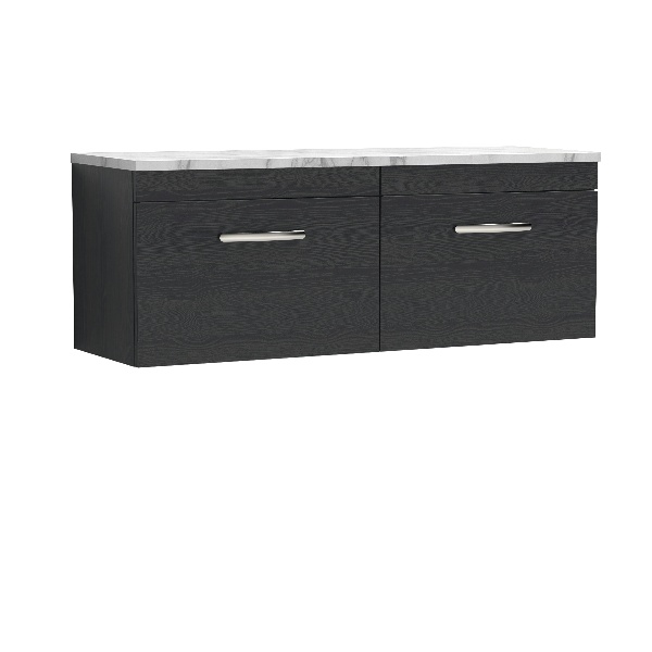 1200 Wall Hung 2-Drawer Unit & Laminate Worktop