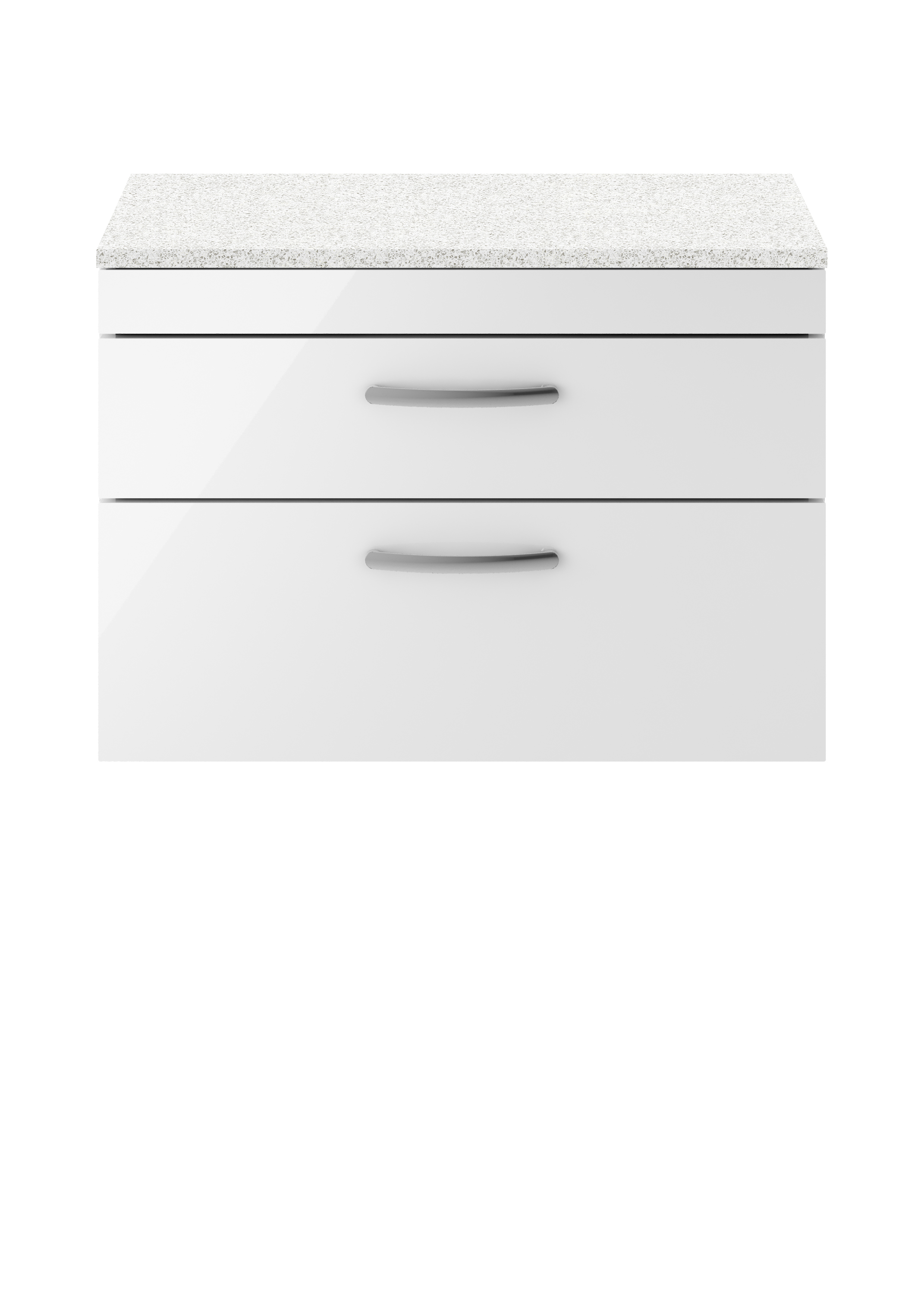 800mm Wall Hung Vanity With Sparkling White Worktop