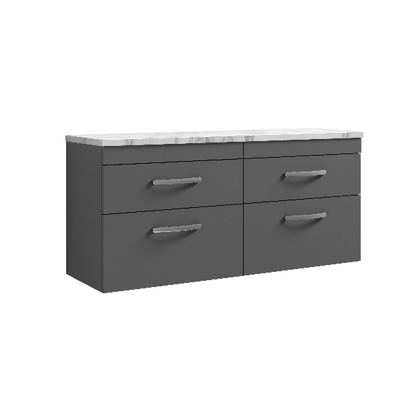 1200 Wall Hung 4-Drawer Unit & Laminate Worktop