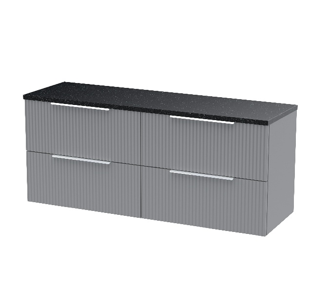 1200 Wall Hung 4-Drawer Vanity & Laminate Worktop