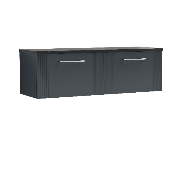 1200 Wall Hung 2-Drawer Vanity & Laminate Worktop