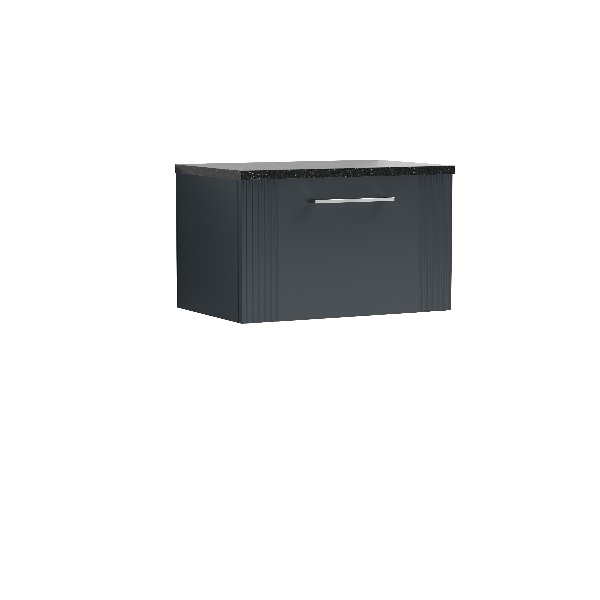 600mm Wall Hung Single Drawer Vanity & Laminate Top