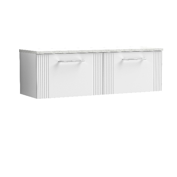 1200 Wall Hung 2-Drawer Vanity & Laminate Worktop