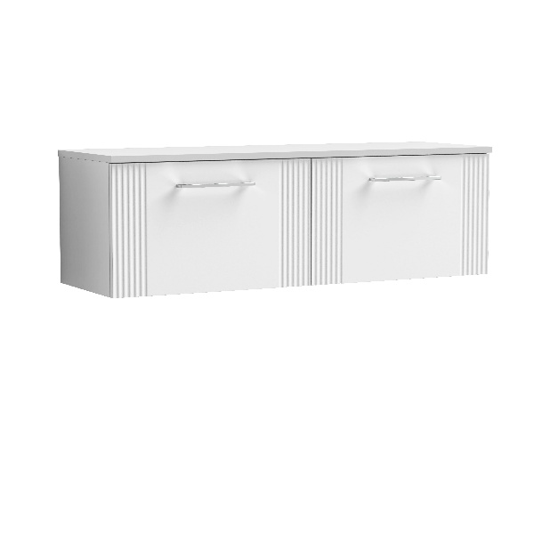 1200mm Wall Hung 2 Drawer Vanity & Worktop