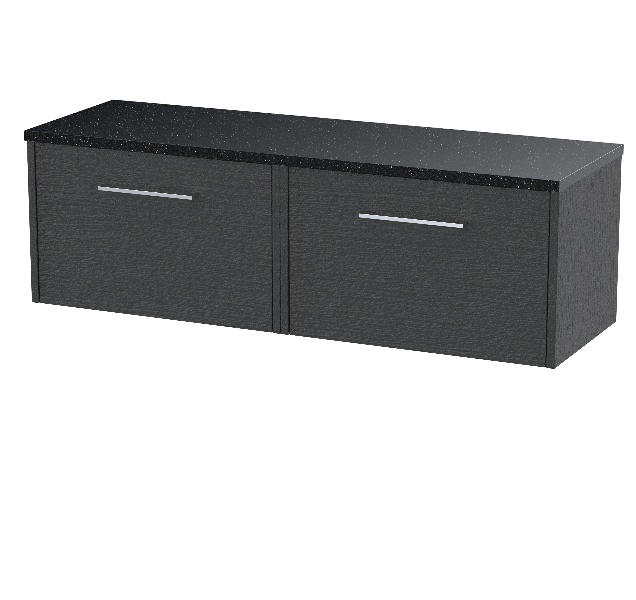 1200 Wall Hung 2-Drawer Vanity & Laminate Worktop