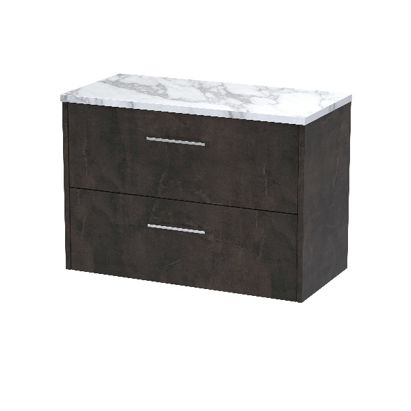 800 Wall Hung 2-Drawer Vanity & Laminate Worktop