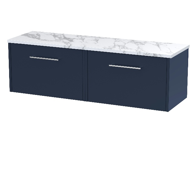 1200 Wall Hung 2-Drawer Vanity & Laminate Worktop