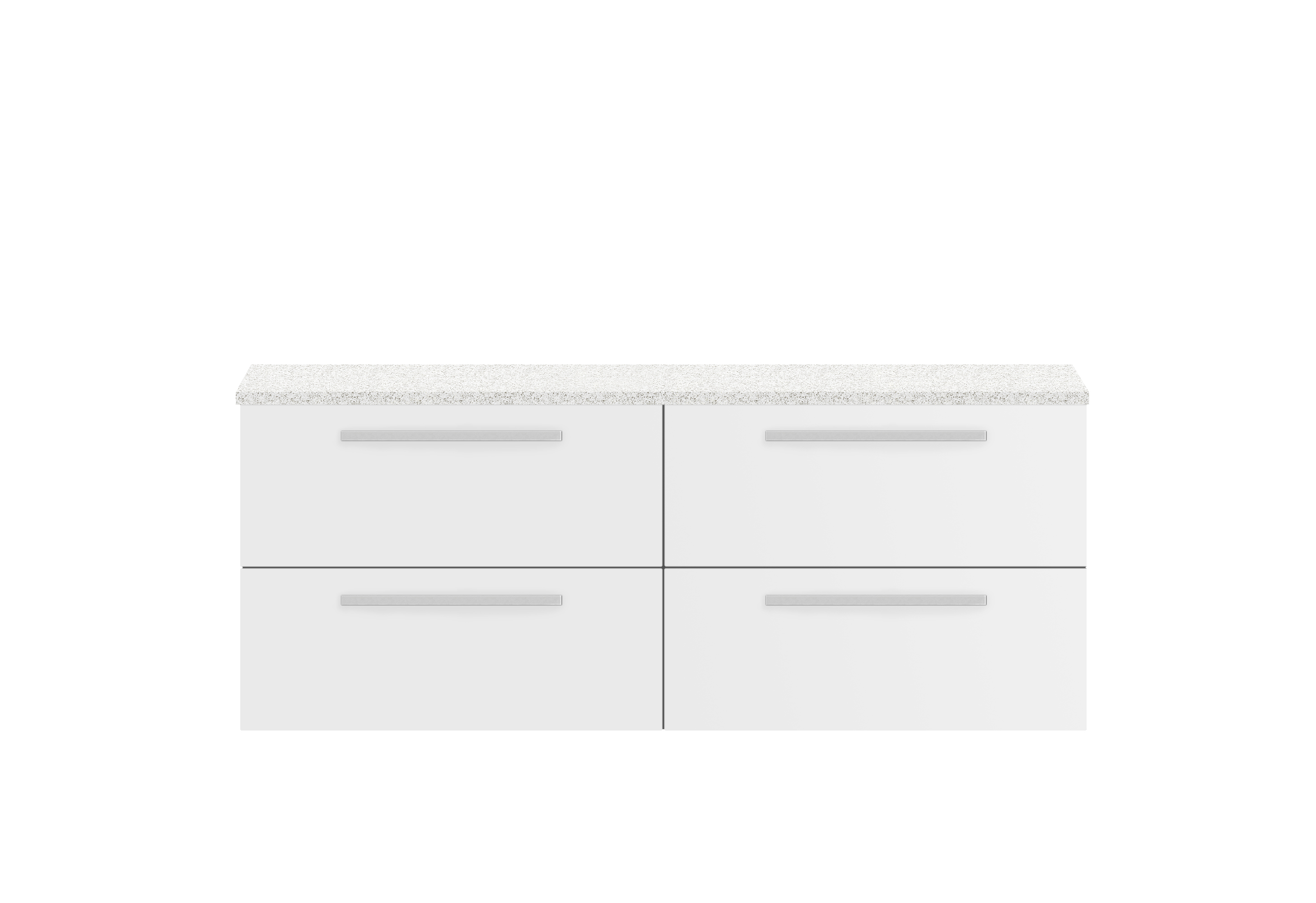 1400mm Wall Hung 4-Drawer Unit & Laminate Worktop