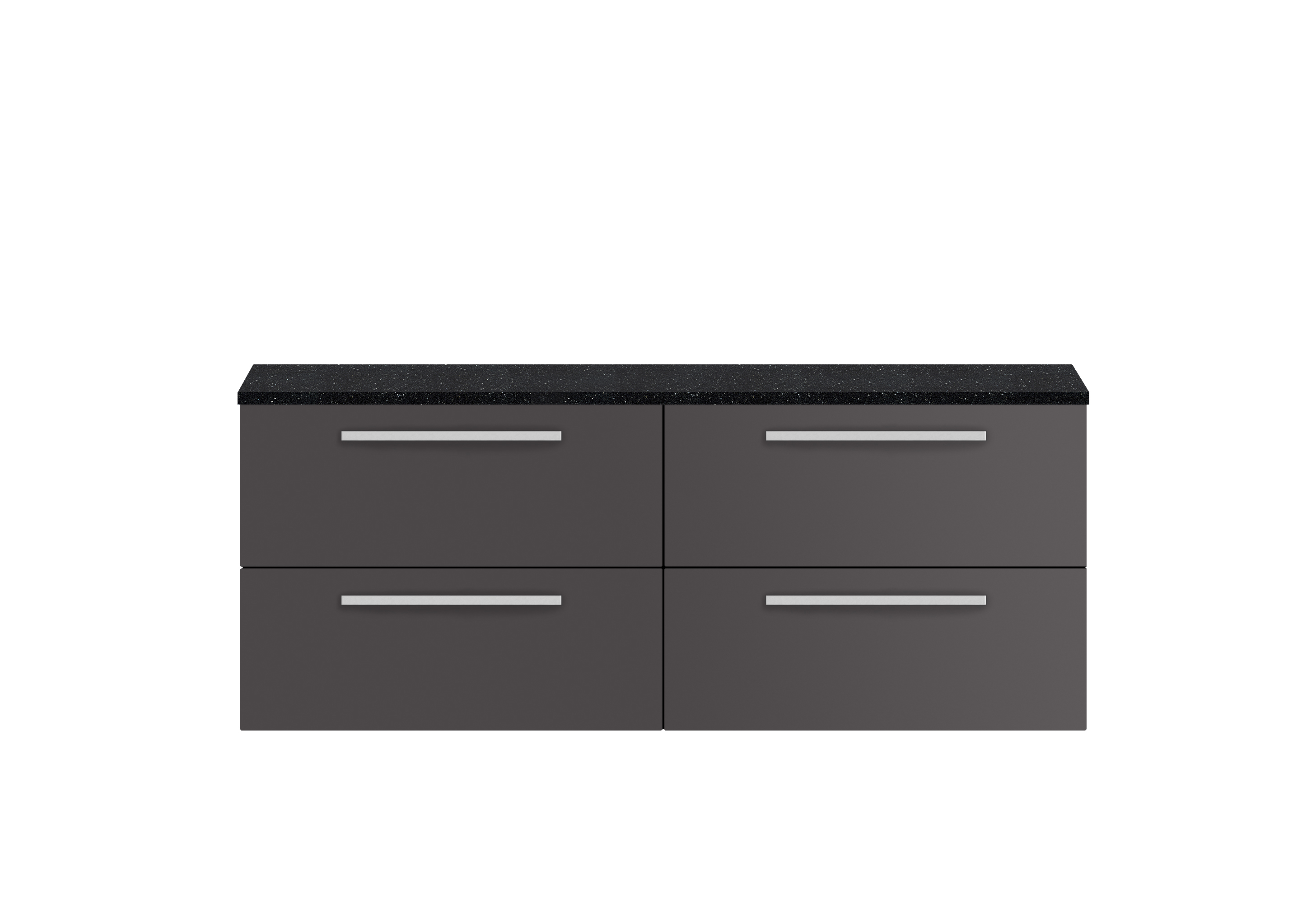 1400mm Wall Hung 4-Drawer Unit & Laminate Worktop