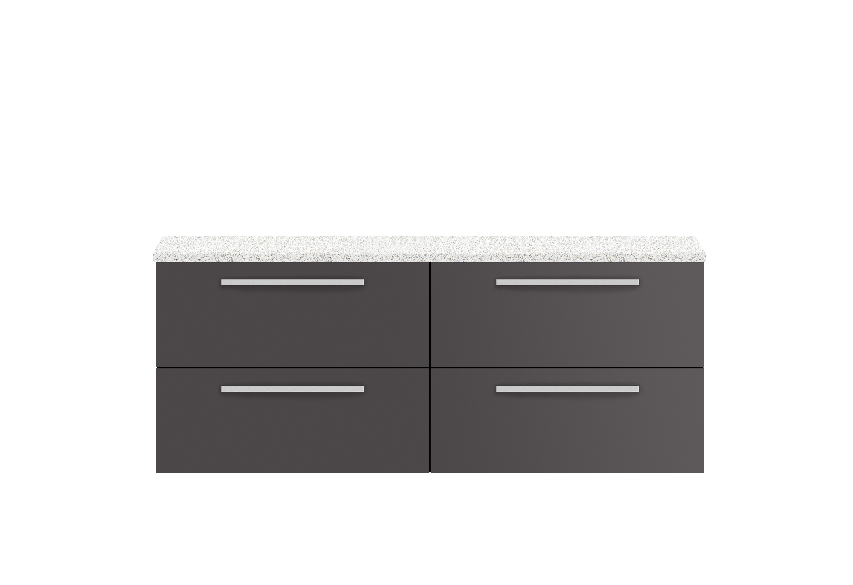 1400mm Wall Hung 4-Drawer Unit & Laminate Worktop