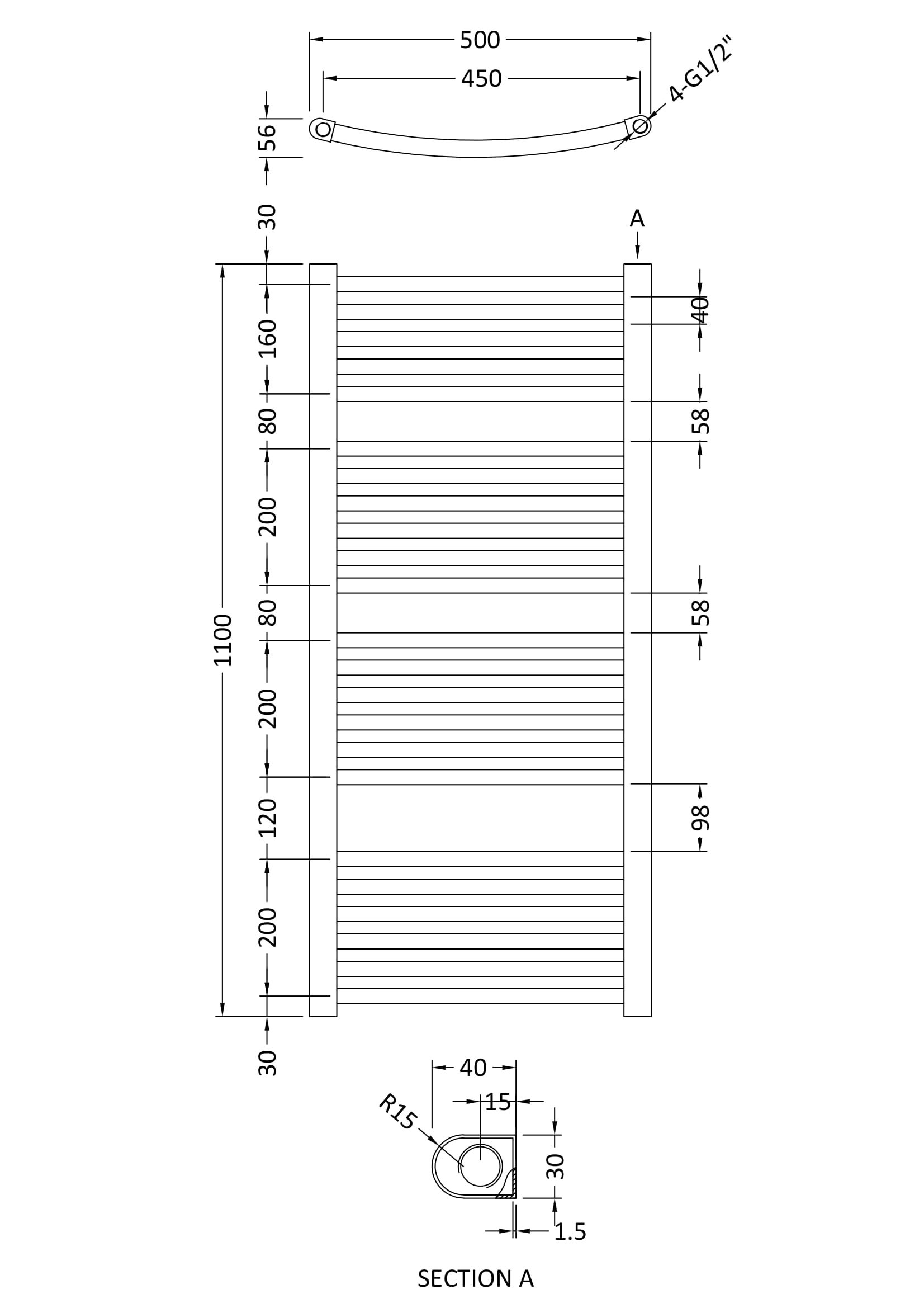 Curved Ladder Rail