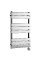 Square Flat Towel Radiator 840x500