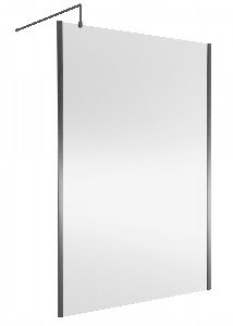 1400mm Wetroom Screen Outer Frame 1850x8mm - Brushed Pewter