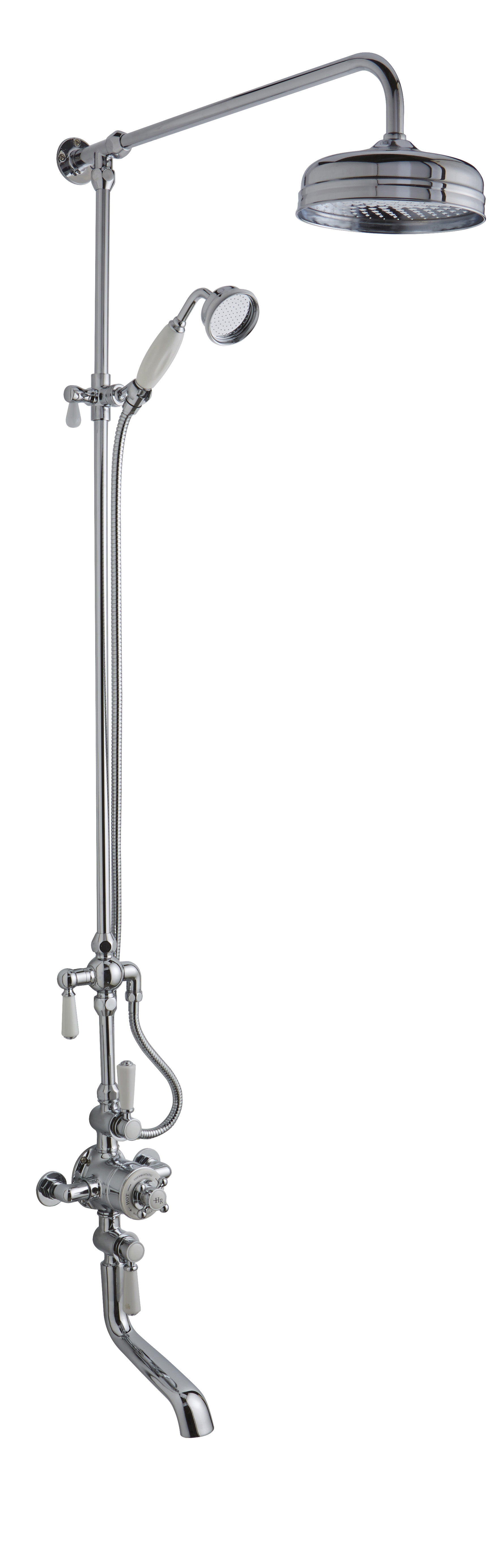 Triple Thermostatic Shower Valve With Rigid Riser