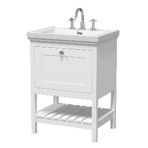 600mm Floor Standing Vanity & Basin 3TH