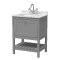 600mm Floor Standing Vanity & Marble Top 1TH