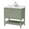 800mm Floor Standing Vanity & Marble Top 1TH