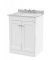 600mm Floor Standing 2 Door Vanity & Marble Top 3TH