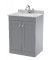 600mm Floor Standing 2 Door Vanity & Marble Top 1TH