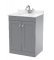 600mm Floor Standing 2 Door Vanity & Marble Top 1TH