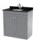 800mm Floor Standing 2 Door Vanity & Marble Top 1TH