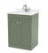 600mm Floor Standing 2 Door Vanity & Marble Top 1TH