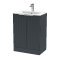 600mm Floor Standing 2 Door Vanity & Basin 2