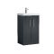 500mm Floor Standing 2 Door Vanity & Basin 1