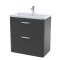 800mm Floor Standing 2 Drawer Vanity & Ceramic Basin