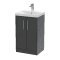 500mm Floor Standing 2 Door Vanity & Basin 3