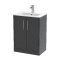 600mm Floor Standing 2 Door Vanity & Basin 2