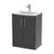 600mm Floor Standing 2 Door Vanity & Basin 4