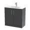 800mm Floor Standing 2 Door Vanity & Basin 2