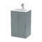 500mm Floor Standing 2 Door Vanity & Basin 2