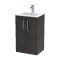 500mm Floor Standing 2 Door Vanity & Basin 2