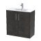 800mm Floor Standing 2 Door Vanity & Basin 2