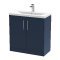 800mm Floor Standing 2-Door Vanity & Basin 1