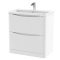 800mm Floor Standing 2 Drawer Vanity & Polymarble Basin