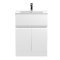 600mm Floor Standing 2-Door/Drawer Vanity Unit & Basin 2