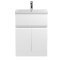 600mm Floor Standing 2-Door/Drawer Vanity Unit & Basin 3